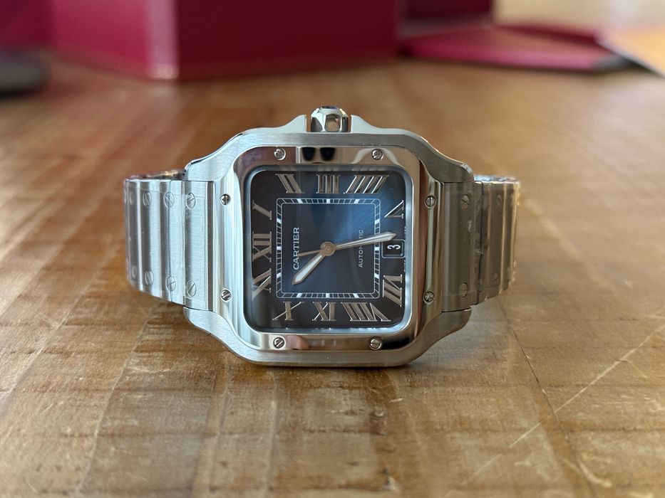 Часы Cartier Santos Blue