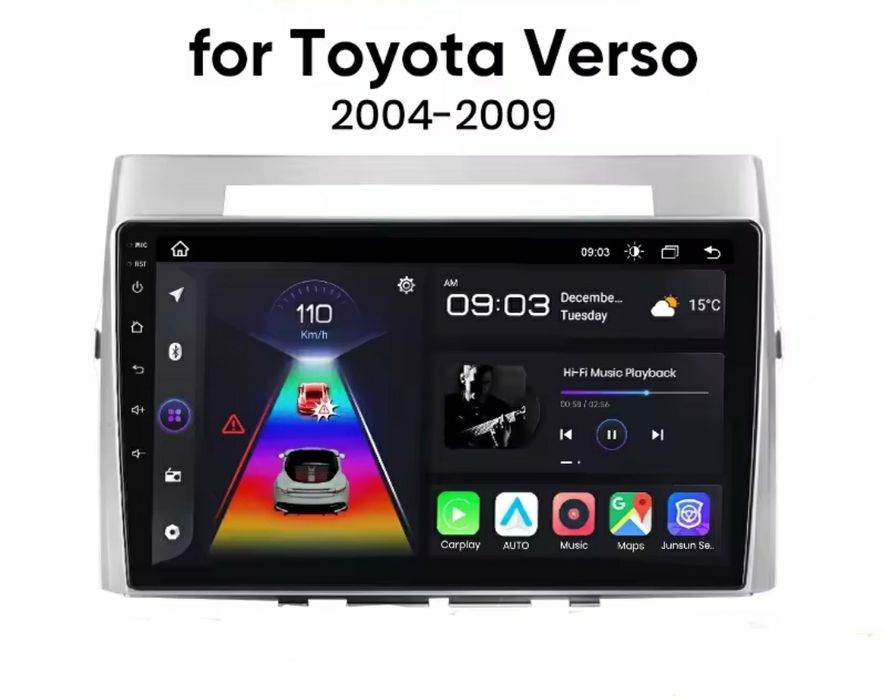 Navigatie Android dedicata Toyota Verso (2004-2009).