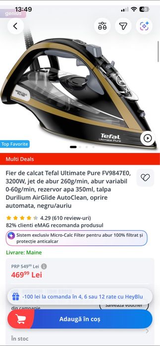 Fier de calcat tefal