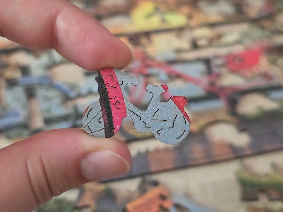 Puzzle Biciclete in Amsterdam - Lemn - 1010 piese