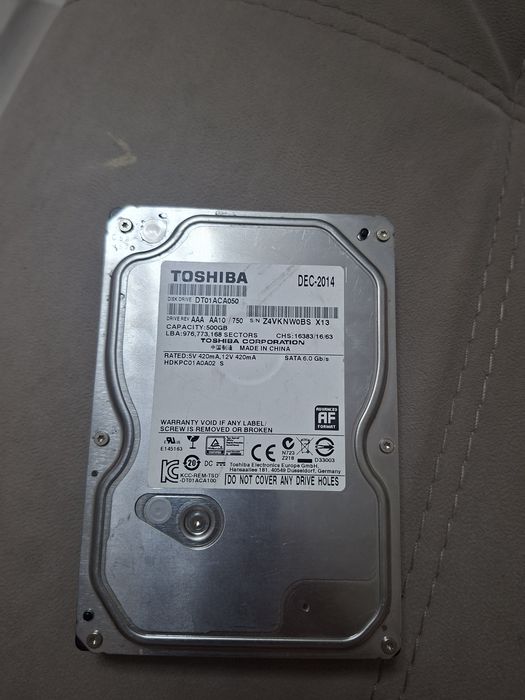 Жёсткий диск 500 гигабайт
