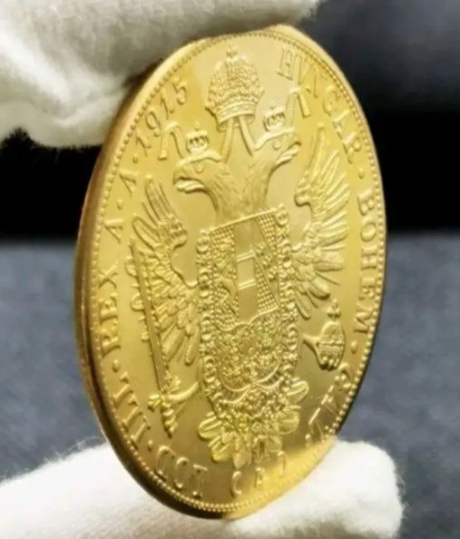 Moneda placate cu aur de 14k