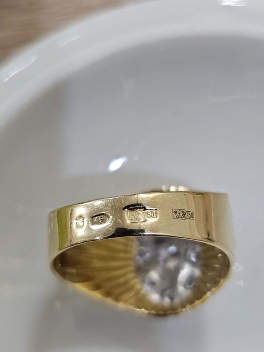 750 СССР Кольцо с бриллиантами