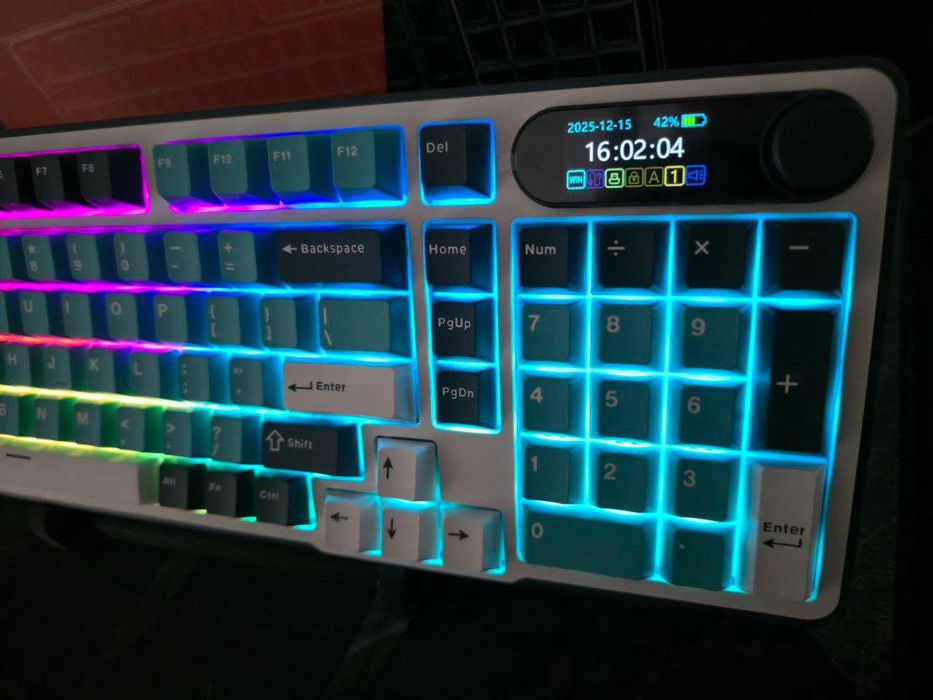 Tastatura Mecanica Royal Kludge RK S98 Wireless Ecran TFT Knob