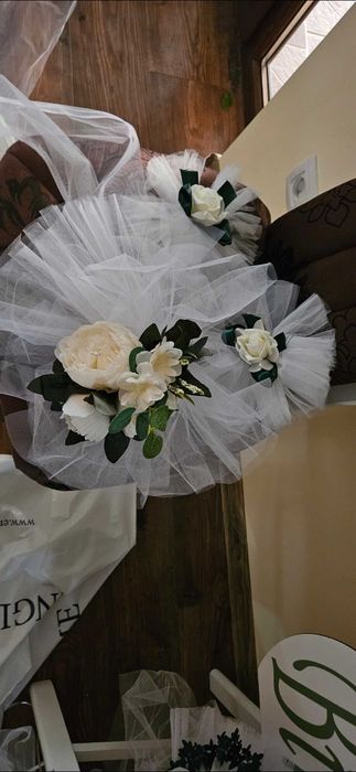 Acesori nunta /Alb Verde