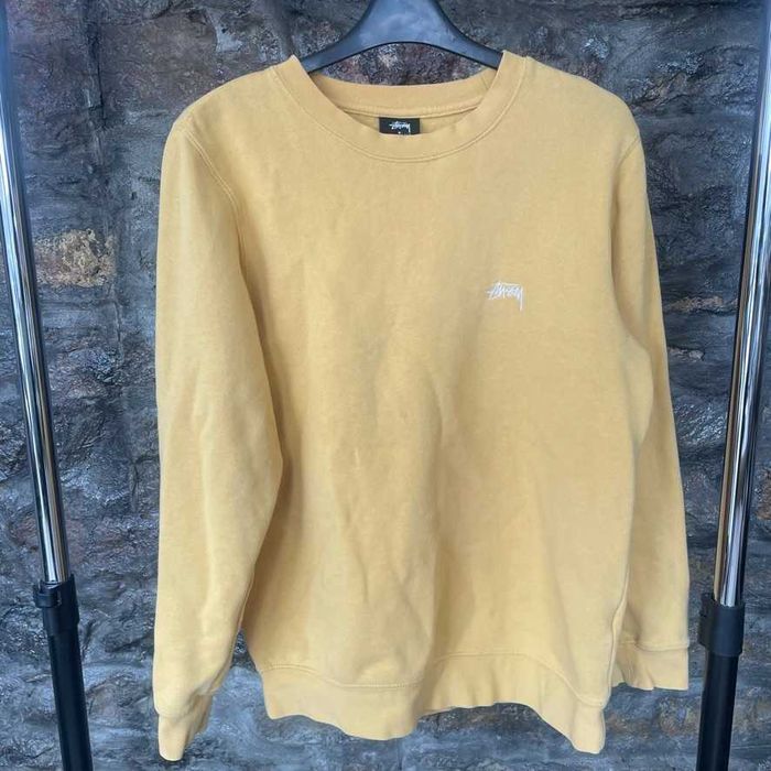 STUSSY оригинален суичър / пуловер размер S цвят жълто