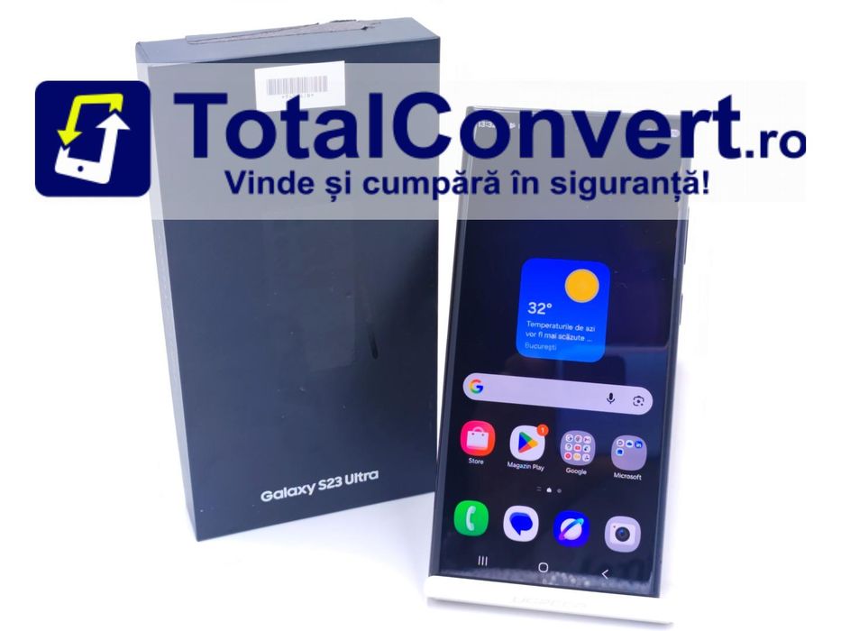 Samsung S23 Ultra 256GB phantom black 8GB, Garantie 24 luni | #D94006