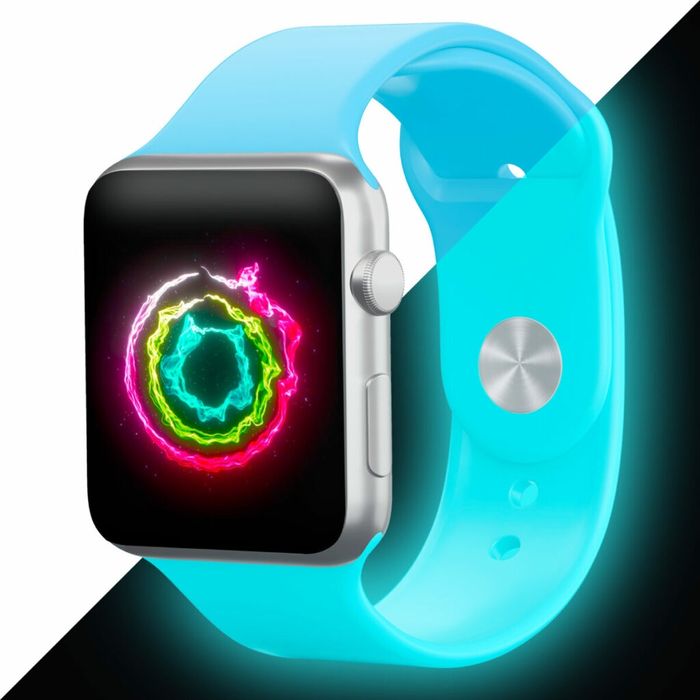 Diferite Brățări Fluorescente Apple Watch. Pentru adulți:38 40 41 M-L.