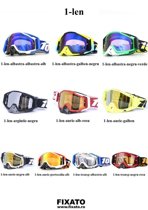 Ochelari Moto ATV / Enduro / Cross, FIXATO, diverse modele si culori