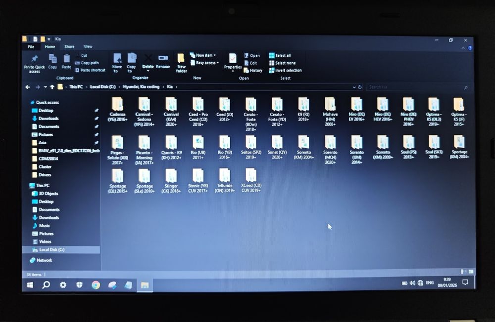 Hyundai & Kia variant coding database