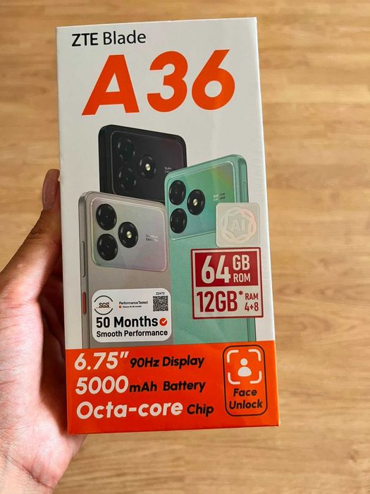 Смартфон ZTE Blade A36 64GB (черный)