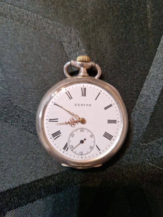 Страхотен антикварен швейцарски джобен часовник ZENITH