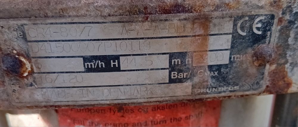 Pompa apa verticala grundfos CR4