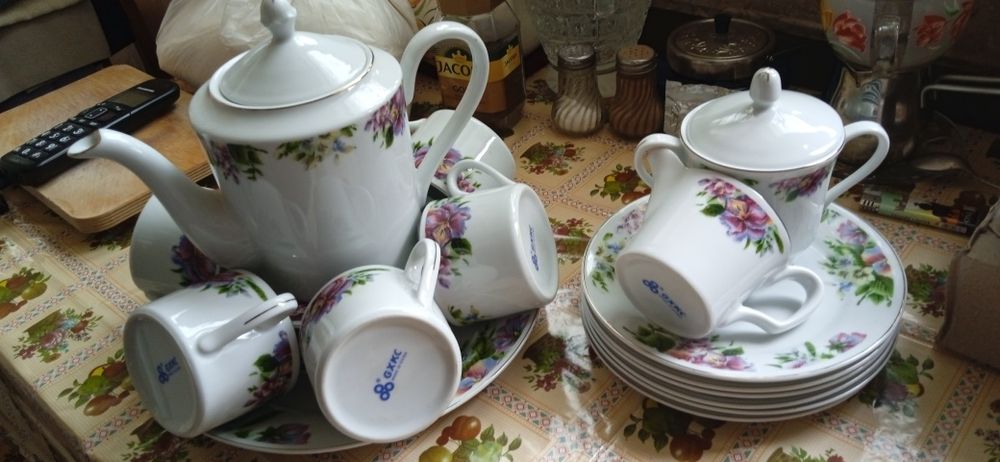 Посуда чайный сервис новый