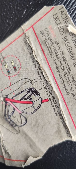 Детско столче за кола с изофикс