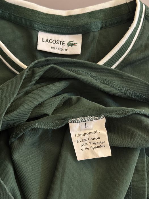 Футболка зеленая Lacoste