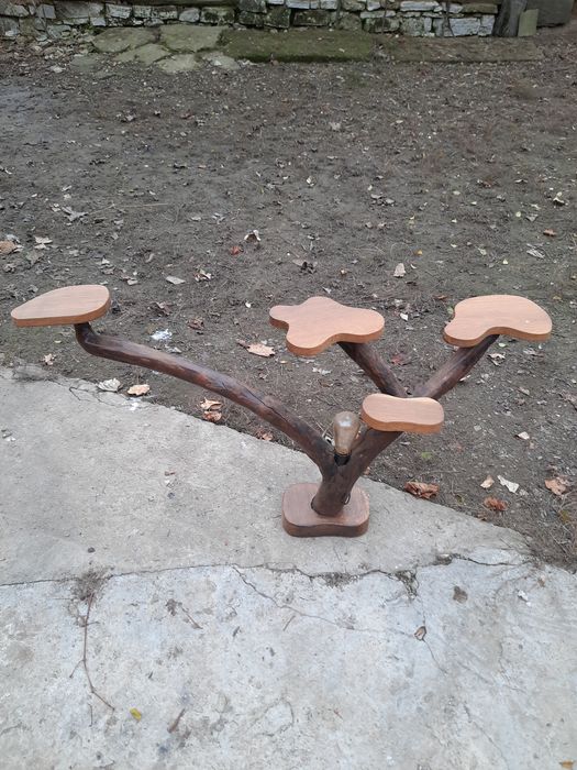 Suport de flori din lemn handmade