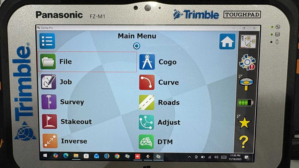 Tableta Rugged Panasonic FZ-M1 GPS TRIMBLE ACCESS 2023 - SURVEYPRO 6.1
