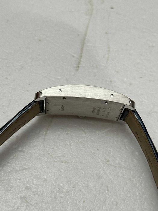 CEAS AUR alb 18k - CARTIER TANK Américaine XL - Ref. 1741- 20-Year Service Award Edition - RAR - NOU !