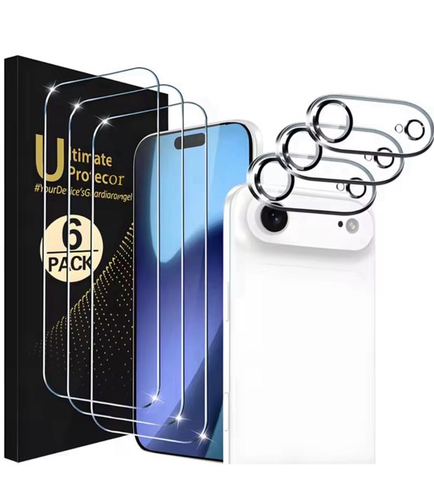 Iphone 17 17 PRO 17 PRO MAX AIR Pachet Folie Camera +Folie Sticla Edge