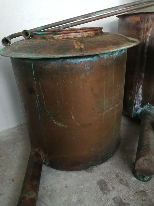 Cazan de țuică din cupru alimentar Capacitate 220 litri