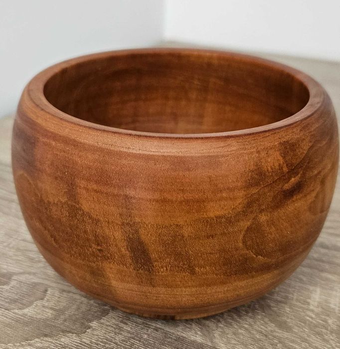 Ръчно изработена дървена купичка, купа ръчна изработка декорация дърво