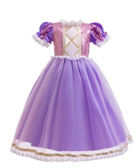 Платье принцессы для девочки на 6- 7лет