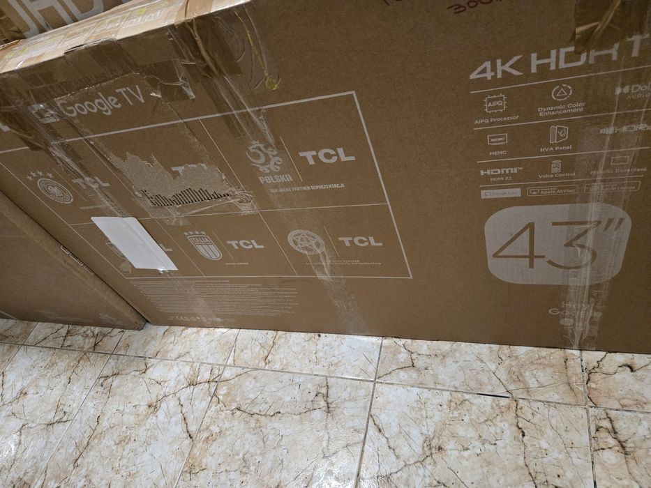 Чисто нов TCL 43" 4K HDR Google TV – СМАРТ телевизор