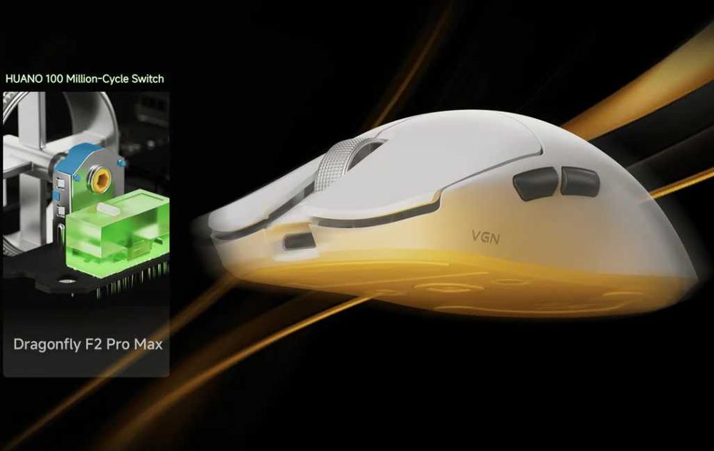 Беспроводная мышь VGN Dragonfly F2 Pro Max, PixArt PAW3395 8KHz 800mAh