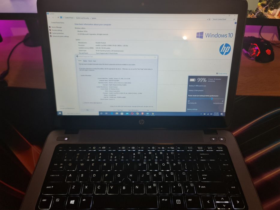 Hp EliteBook 840 G1 Touchscreen i5-4300U 8gb ram, ssd 128gb, 2 ore bat