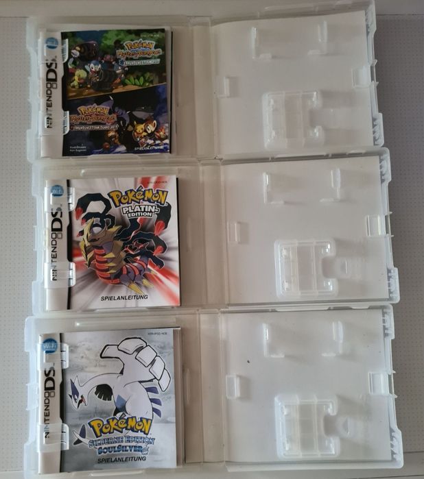 Carcase Jocuri Pokemon Nintendo Ds Originale Cu Manuale Limba Germana