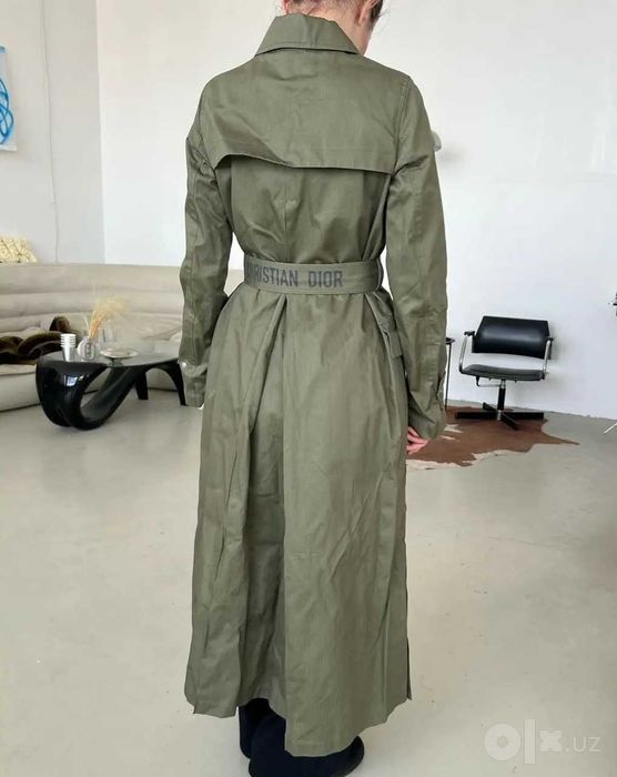 Тренч Christian Dior Premium / Женский длинный плащ Диор (размер S-M)