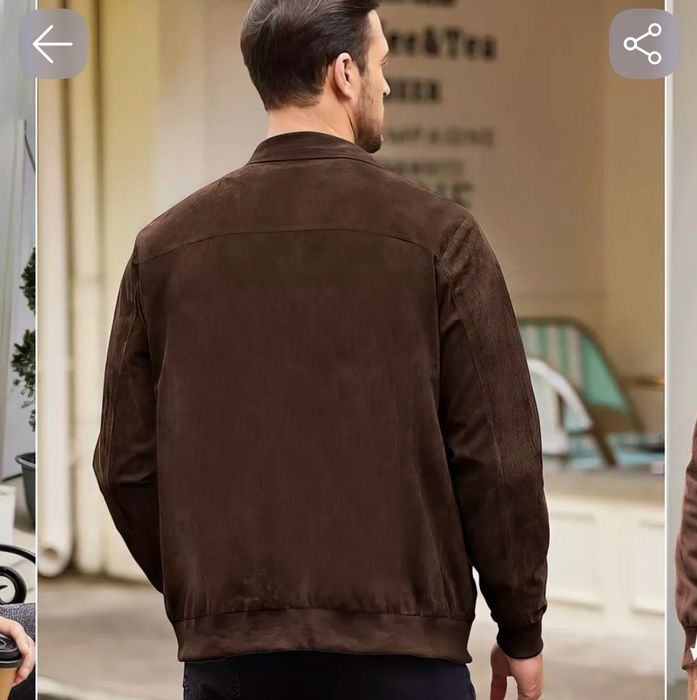 Продам замшевый бомбер новый