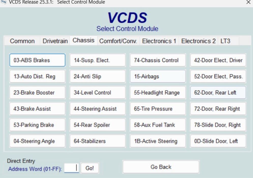 TESTER/DIAGNOZA VAGCOM/VCDS 25.3.2 Engleza/Romana/Germana/Franceza