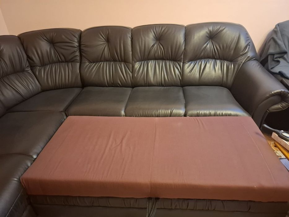 Coltar extensibil cu fotoliu și otoman