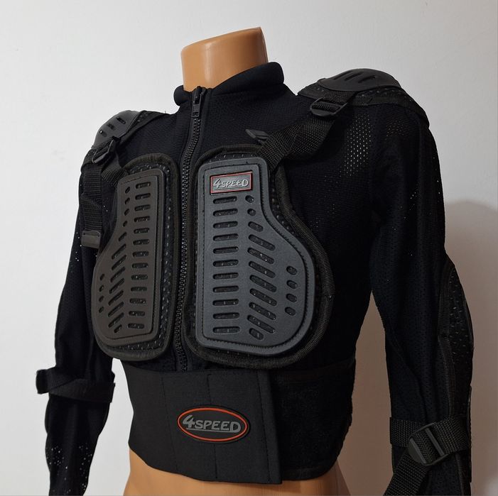 Armura moto 4 Speed, protectii hard, spate, coate, umeri, piept, Nr. S