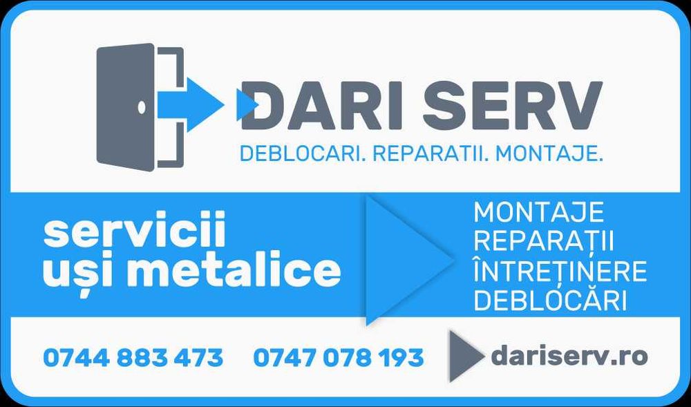 Deblocări usi  Reparații uși Schimbat sisteme de inchidere