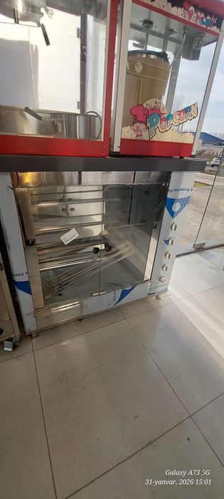 Grill aparat Tavuq baliq uchun Gaz va Tokli ARGINALI OPTOM NARX