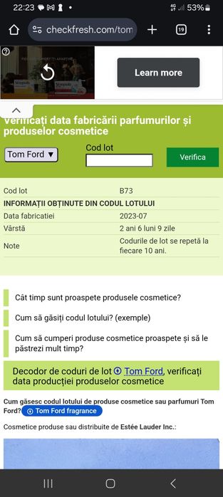 Parfum Tom Ford Vanilla Sex