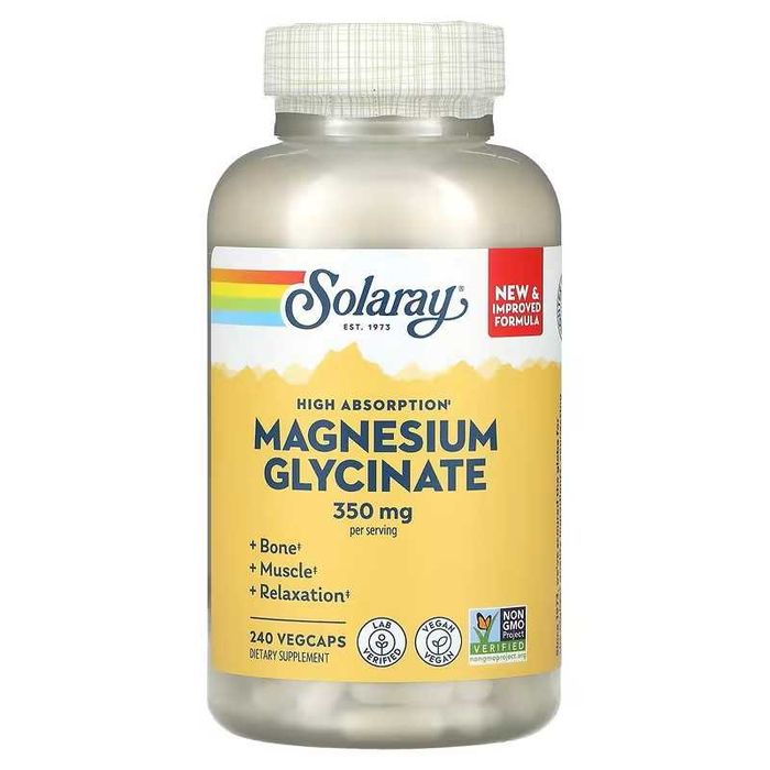 Solaray Глицинат магния магний глицинат magniy Magnesium Glycinate