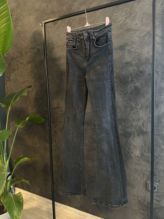 Дънки РАЗПРОДАЖБА 34 XS Zara H&M Answear Wide Leg Flare