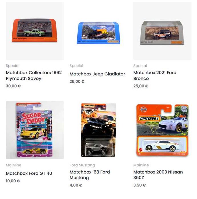 First Gear, Matchbox, Sparky, Tarmac Works, Tomica, Welly (1:64 нови)