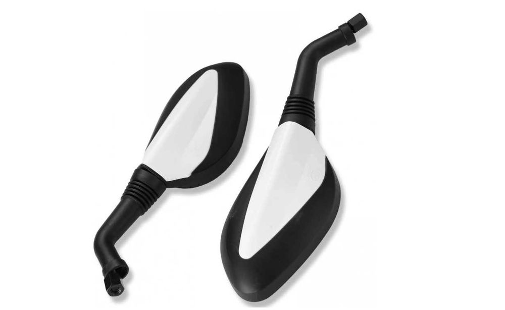 Oglinzi Scuter ATV Filet 8mm SET 2 Buc Stanga Dreapta NOI Model cu ALB