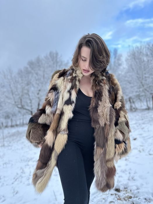 Haina de blana vulpe multicolor