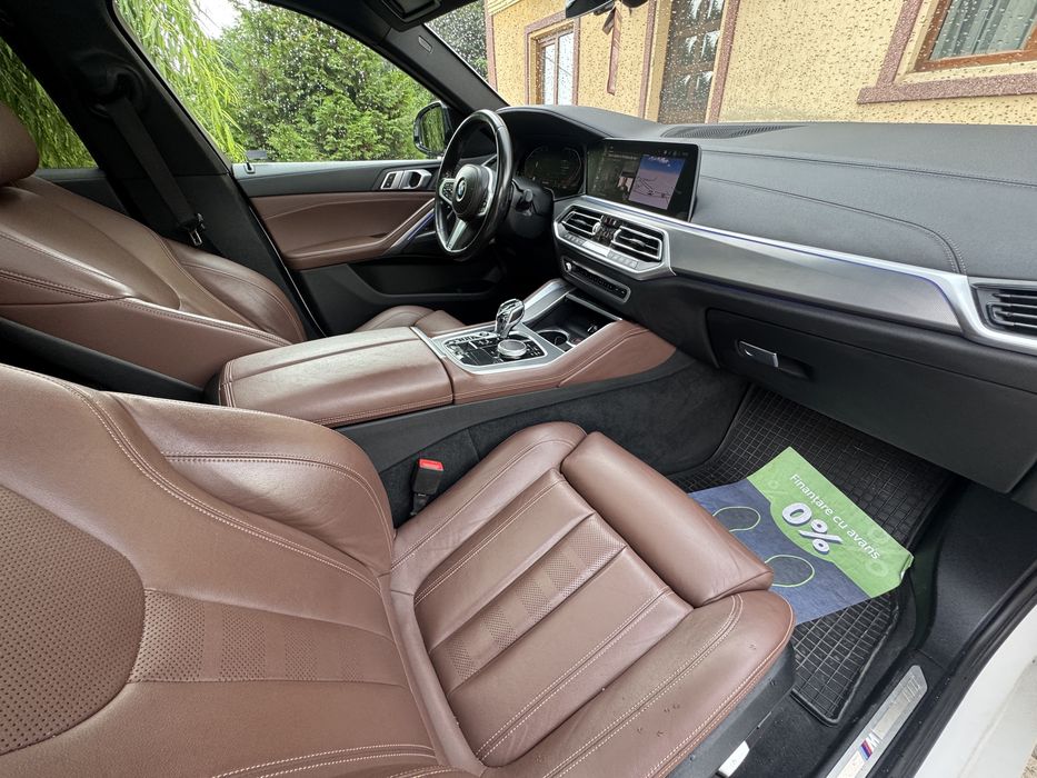 BMW X6 2021 3.0d M-Packet 90.000Km Alb Perlat