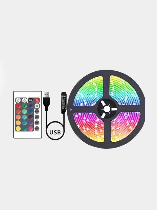 Светодиодная лента для компьютера и для помещений 5метров