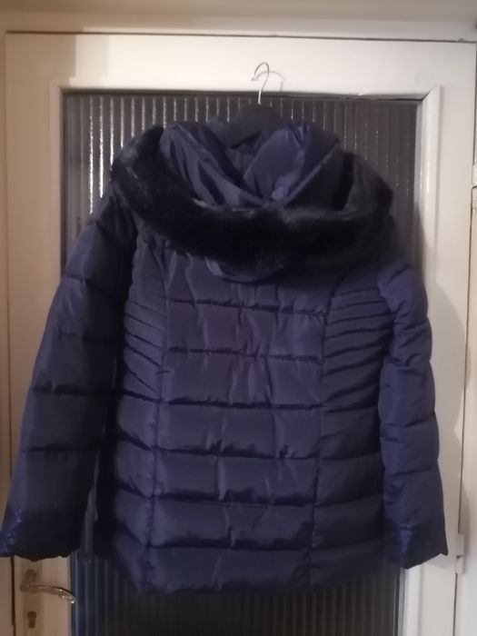 Geaca fâș de iarna noua cu gluga- dama, mărimea Xxl, culoare blomarin