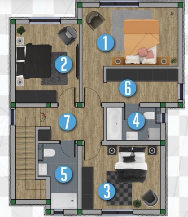 Vand  Casa  5cam com Berceni Aviatorilor