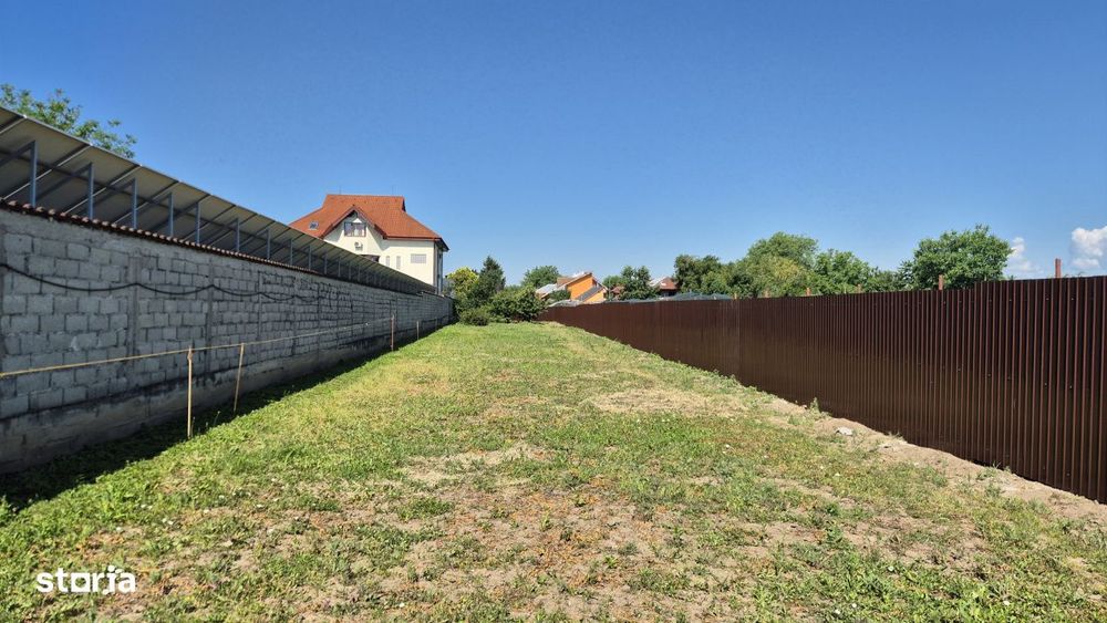 Vanzare teren intravilan imprejmuit – 1.221 mp – acces facil - str