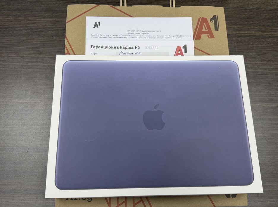 ЗАПЕЧАТАН 256GB MacBook Neo 13' 8GB A1 Гаранция до 2028 г. Indigo